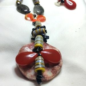 Hand made one of a kind necklace piece from my heart.